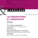 Revue Communication & Langages n°171 : Les observatoires et l’observation (collectif)