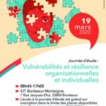 Journée d’études “Vulnérabilités et résilience organisationnelles et individuelles”