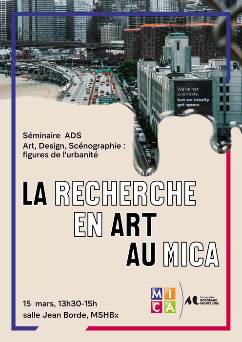 You are currently viewing La recherche en Art au MICA, suivi de : Art & écologie 