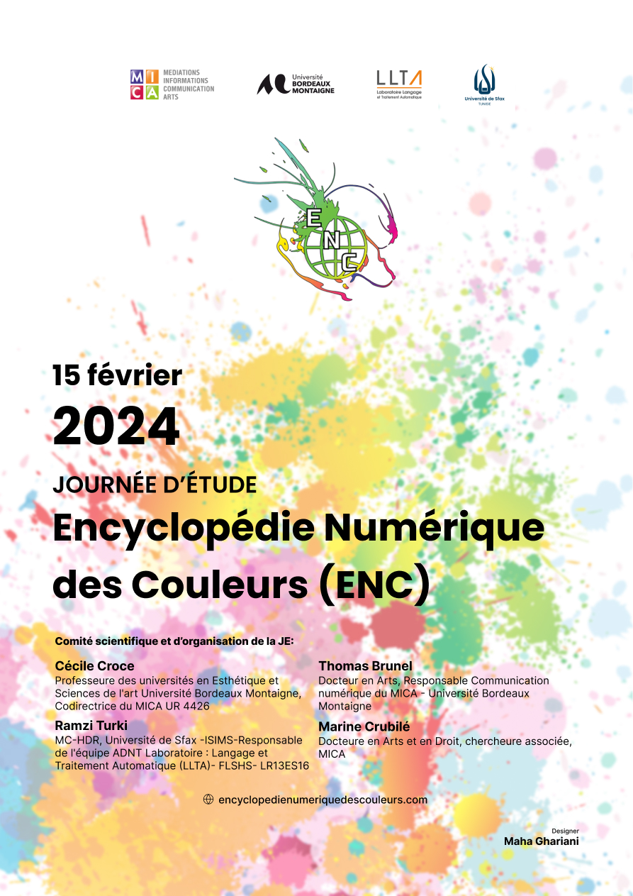 You are currently viewing Journée d’études Encyclopédie Numérique des Couleurs (ENC)