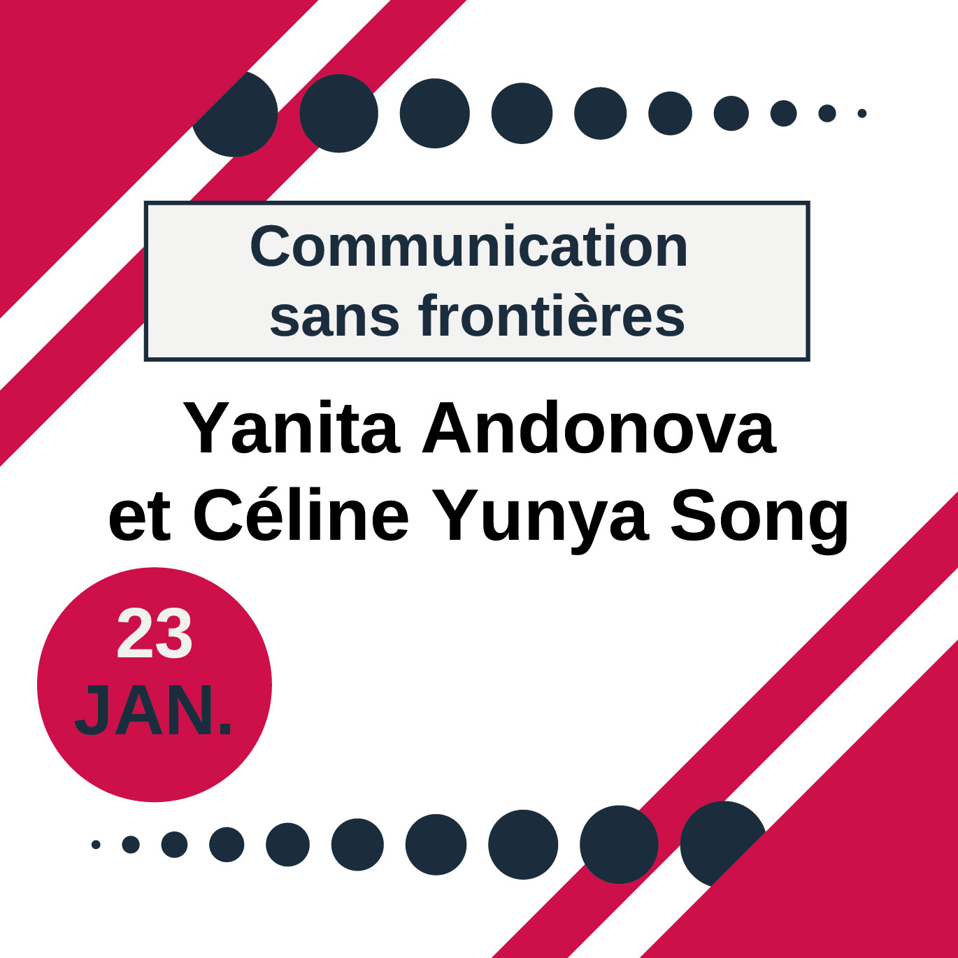 Séminaire Communication sans frontière - Yanita Andonova et Céline Yunya Song