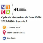Séminaires de l’axe IDEM 2025/2026 – Journée 2