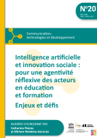 Intelligence artificielle et innovation sociale : pour une agentivité réflexive des acteurs en éducation et formation. Enjeux et défis